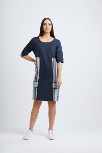 Foils-Label-at-Fetts-Boutique-Wahroonga-Navy-Mix-Dress